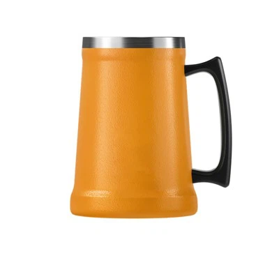 Ruostumattomasta teräksestä valmistetut olutmukit